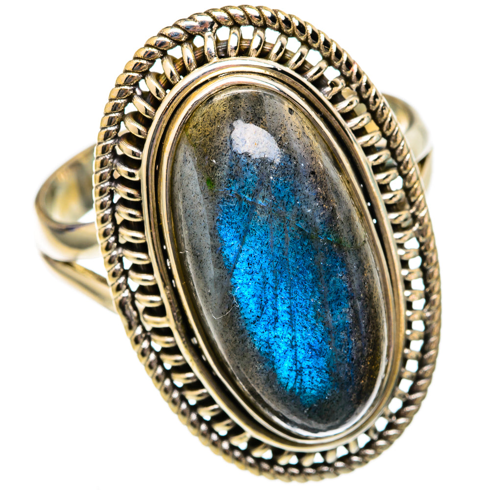 Labradorite Rings handcrafted by Ana Silver Co - RING102636