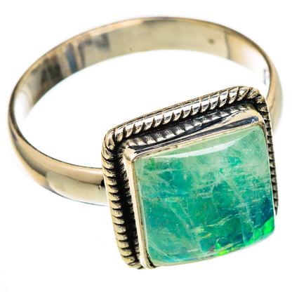 Green Moonstone Rings handcrafted by Ana Silver Co - RING102639