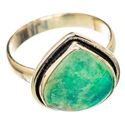 Green Moonstone Rings handcrafted by Ana Silver Co - RING102675