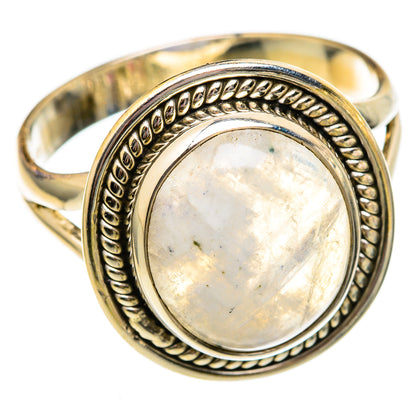 Rainbow Moonstone Rings handcrafted by Ana Silver Co - RING102693 - Photo 2
