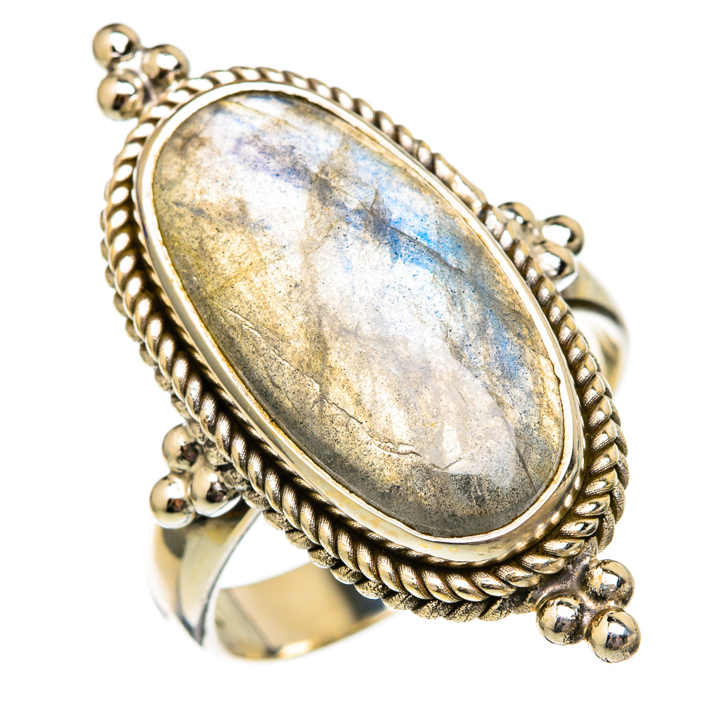 Labradorite Rings handcrafted by Ana Silver Co - RING102698 - Photo 2