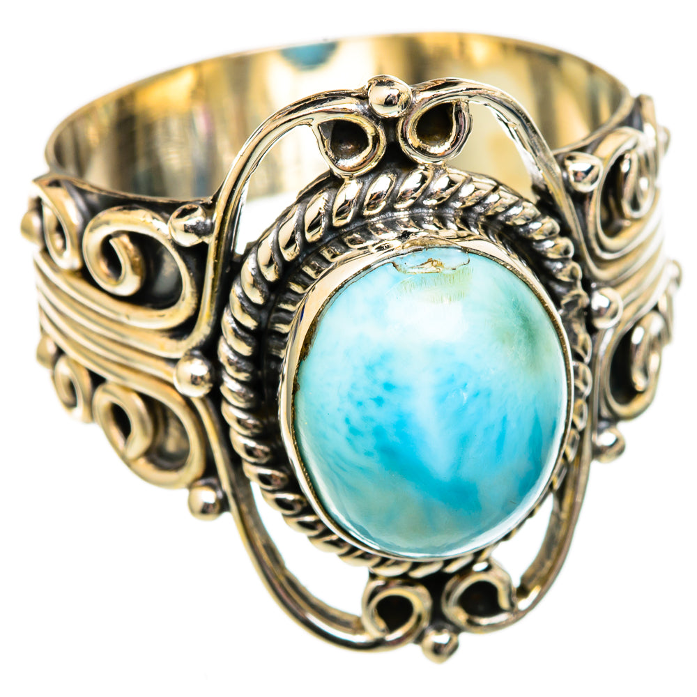 Larimar Rings handcrafted by Ana Silver Co - RING102710
