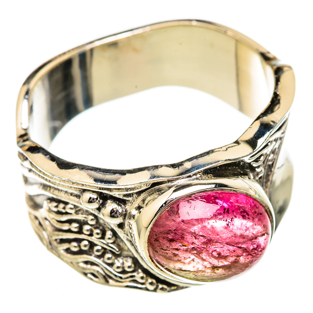 Pink Tourmaline Rings handcrafted by Ana Silver Co - RING102711