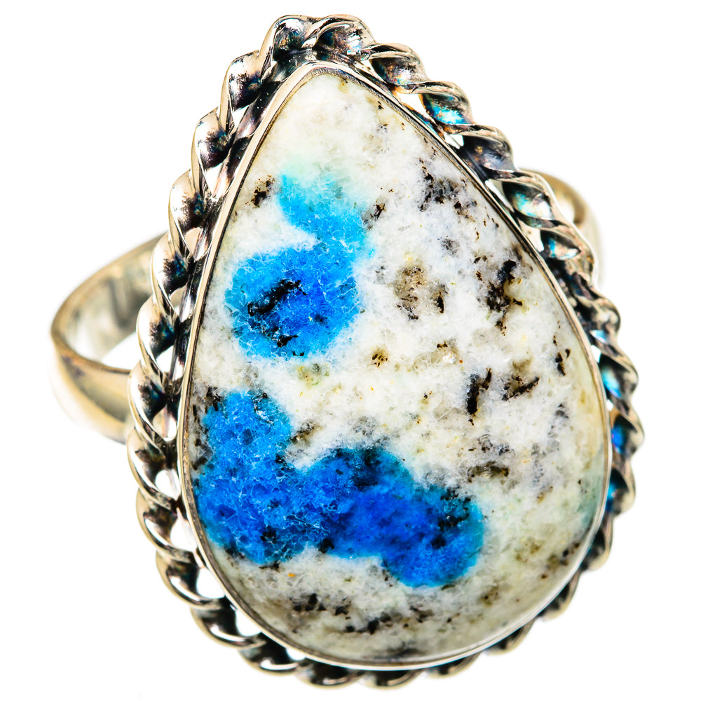 K2 Blue Azurite Rings handcrafted by Ana Silver Co - RING102721 - Photo 2