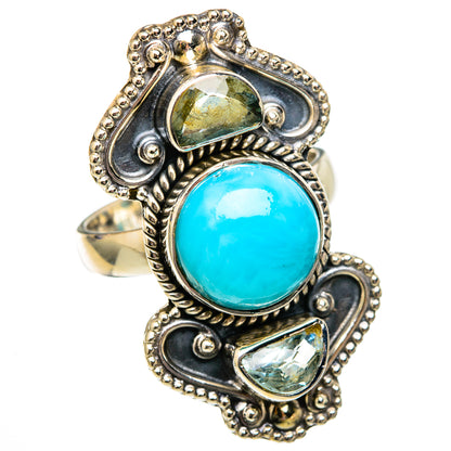 Larimar Rings handcrafted by Ana Silver Co - RING102722 - Photo 2