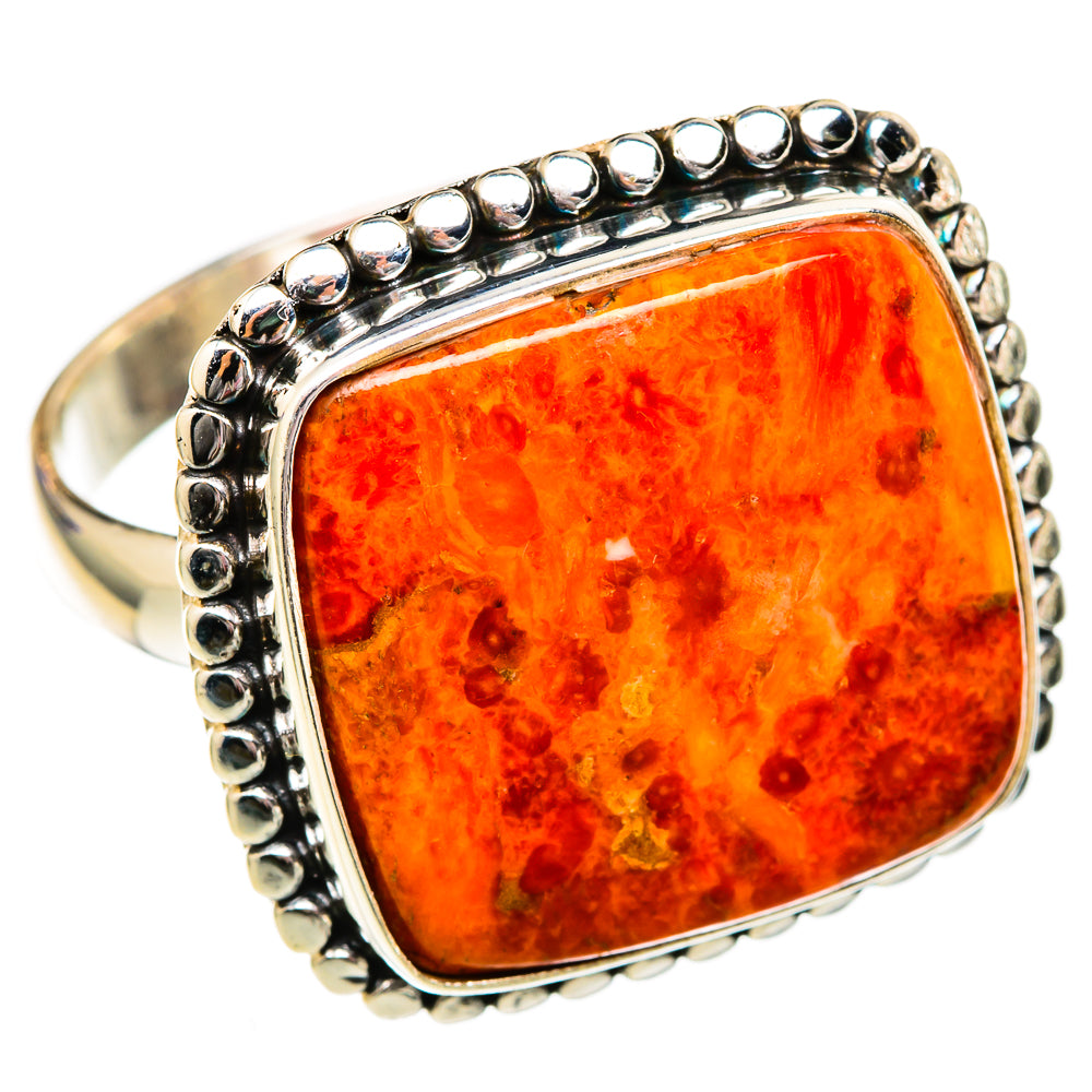 Sponge Coral Rings handcrafted by Ana Silver Co - RING102743 - Photo 2