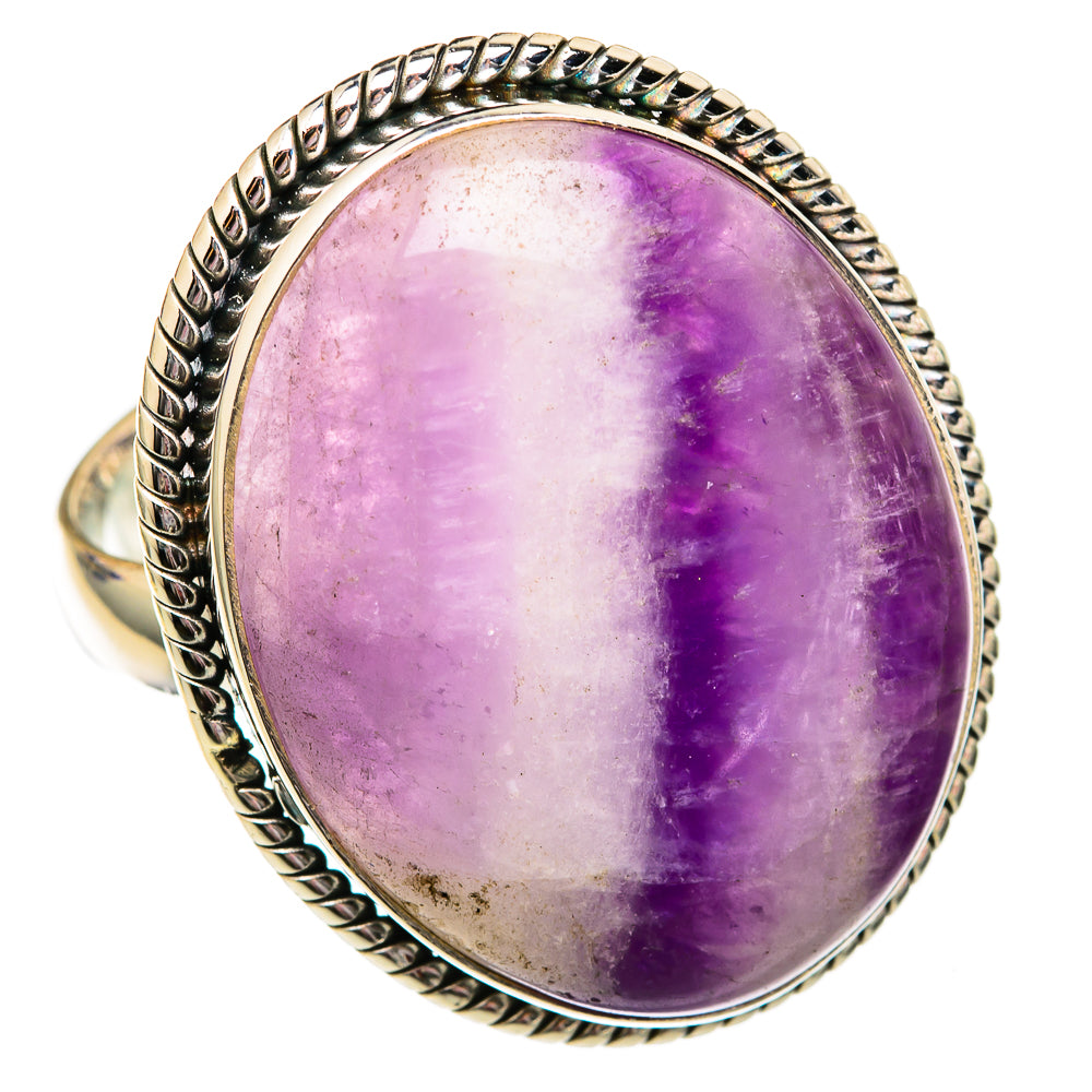 Chevron Amethyst Rings handcrafted by Ana Silver Co - RING102750