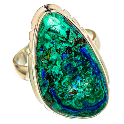 Azurite Malachite Rings handcrafted by Ana Silver Co - RING102765 - Photo 2