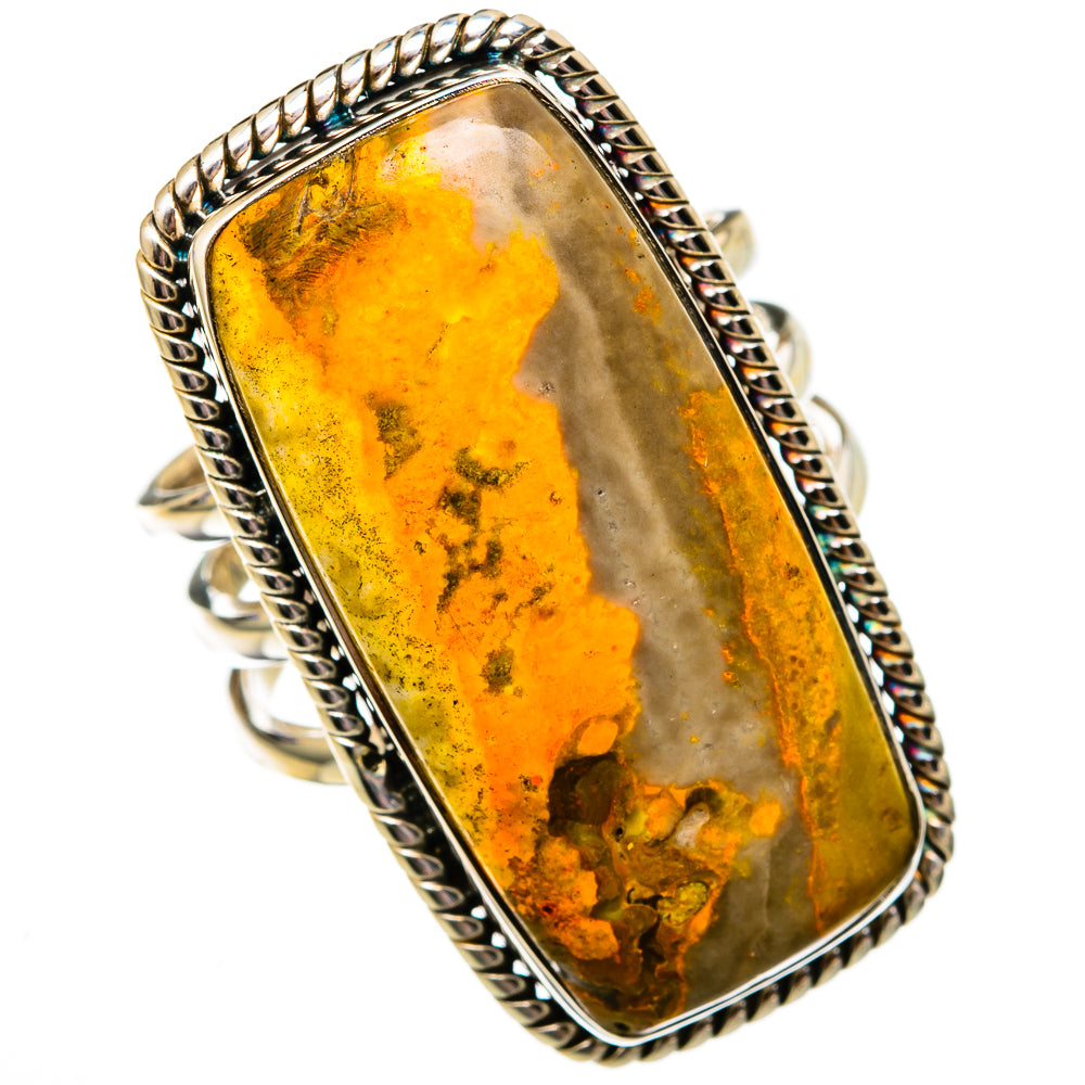 Bumble Bee Jasper Rings handcrafted by Ana Silver Co - RING102766