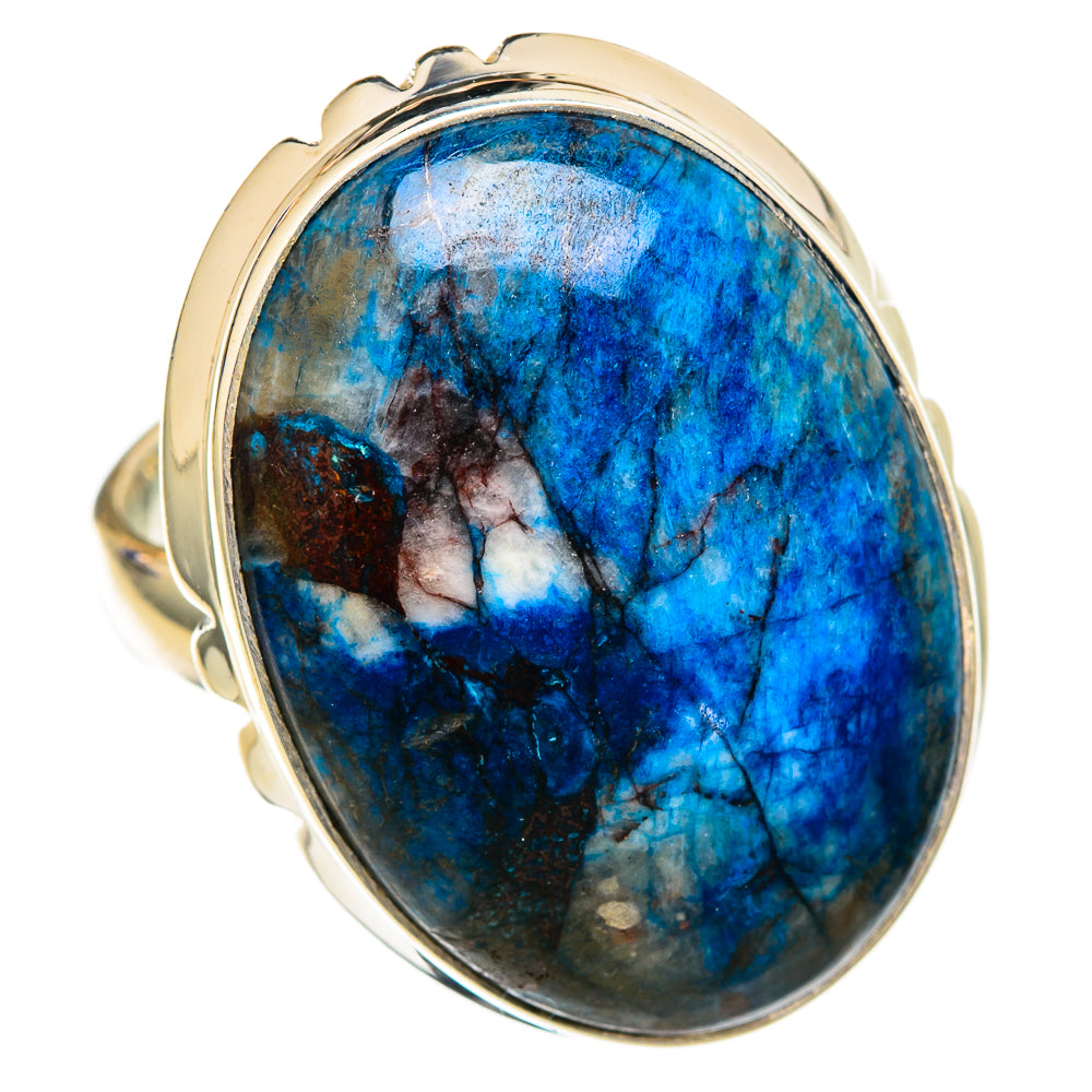 Blue Howlite Rings handcrafted by Ana Silver Co - RING102768