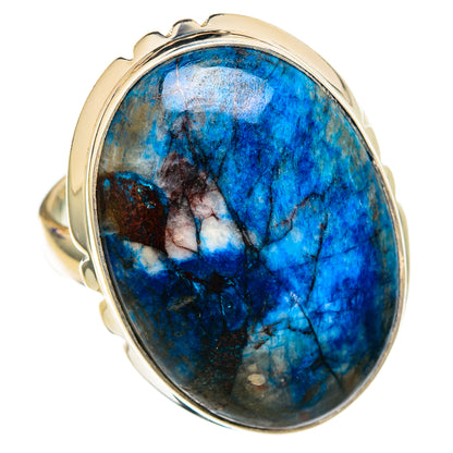 Blue Howlite Rings handcrafted by Ana Silver Co - RING102768