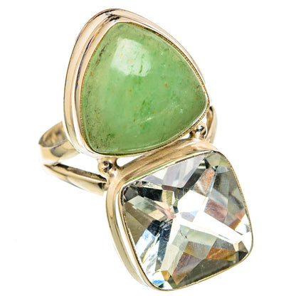 Prehnite Rings handcrafted by Ana Silver Co - RING102776