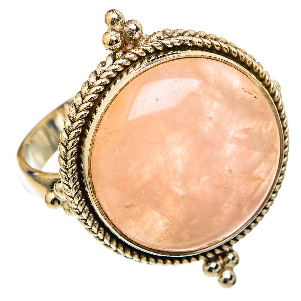 Rose Quartz Rings handcrafted by Ana Silver Co - RING102787 - Photo 2