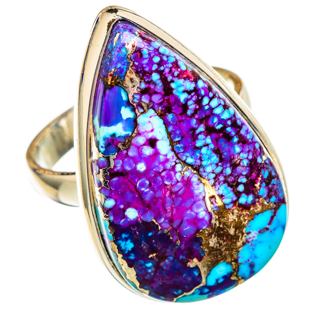 Spiny Oyster Turquoise Rings handcrafted by Ana Silver Co - RING102793