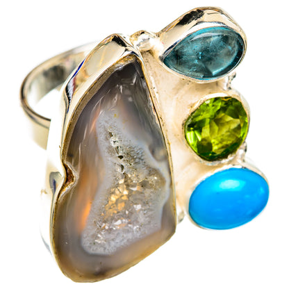 Geode Slice Rings handcrafted by Ana Silver Co - RING102804 - Photo 2