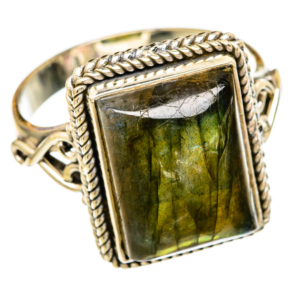 Labradorite Rings handcrafted by Ana Silver Co - RING102819 - Photo 2