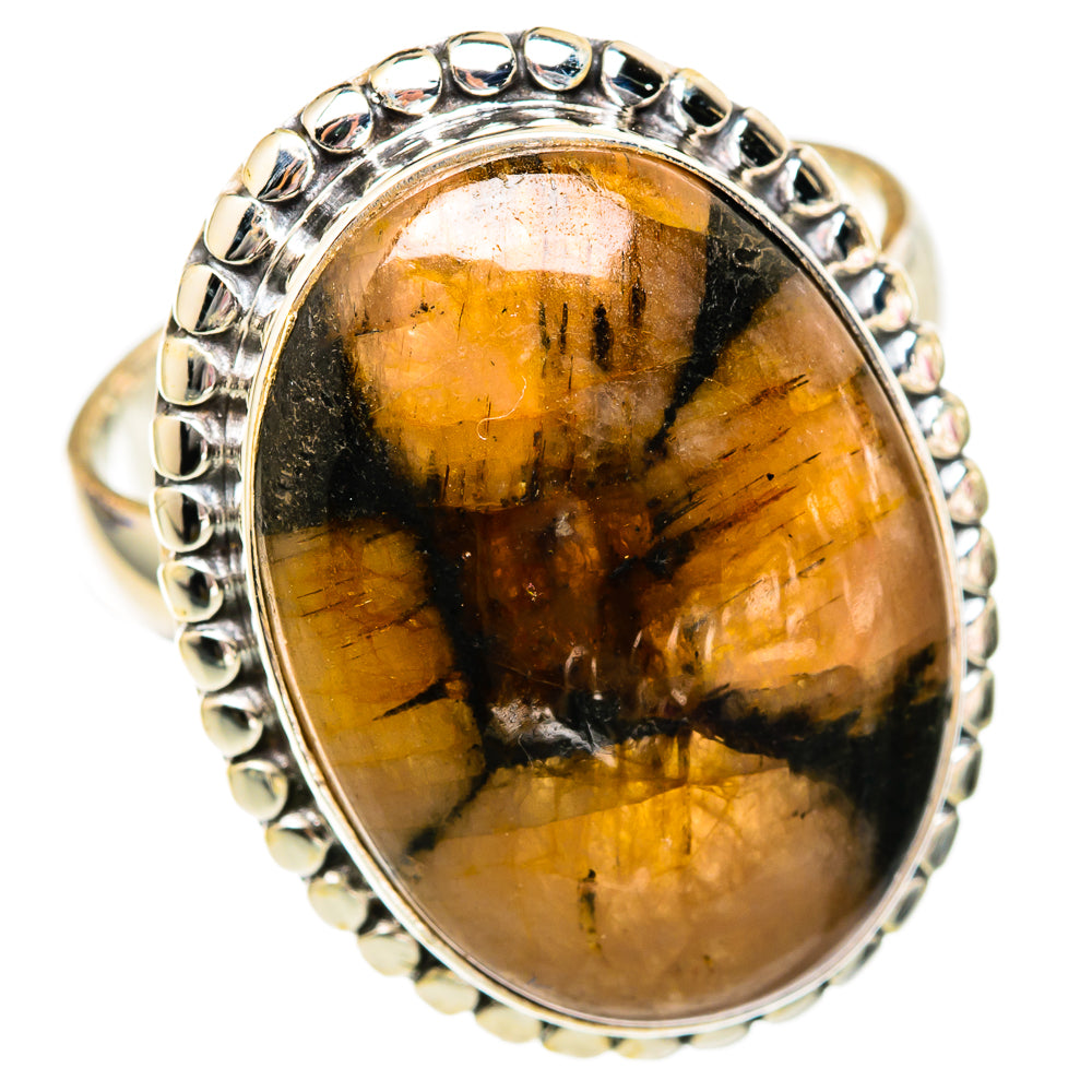 Chiastolite Rings handcrafted by Ana Silver Co - RING102825 - Photo 2