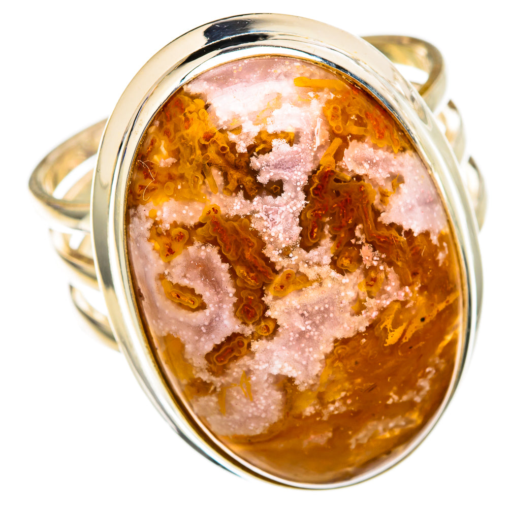 Indonesian Plume Agatge Rings handcrafted by Ana Silver Co - RING102826 - Photo 2