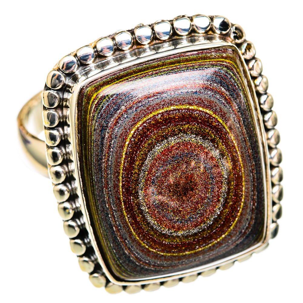 Fordite Rings handcrafted by Ana Silver Co - RING102827