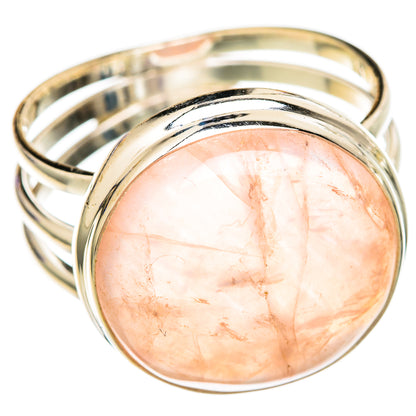 Rose Quartz Rings handcrafted by Ana Silver Co - RING102828 - Photo 2