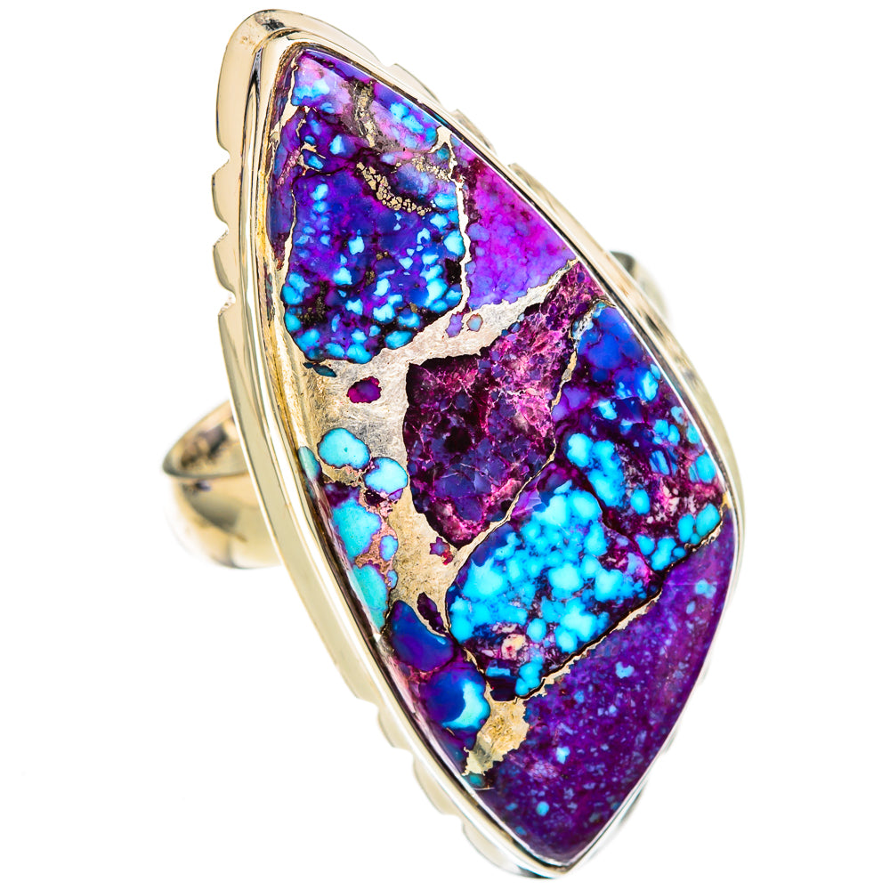 Spiny Oyster Turquoise Rings handcrafted by Ana Silver Co - RING102830