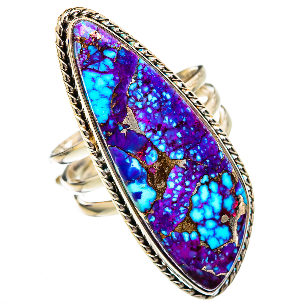 Spiny Oyster Turquoise Rings handcrafted by Ana Silver Co - RING102834
