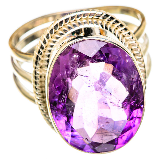 Amethyst Rings handcrafted by Ana Silver Co - RING102837 - Photo 2