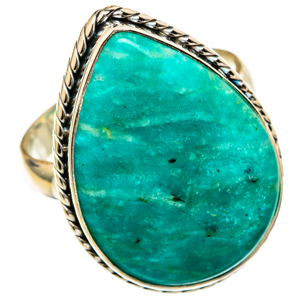 Amazonite Rings handcrafted by Ana Silver Co - RING102858 - Photo 2