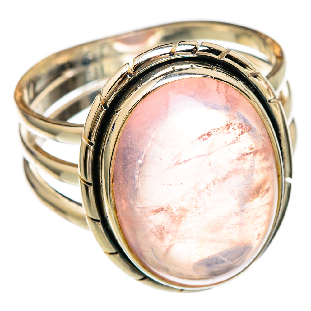 Rose Quartz Rings handcrafted by Ana Silver Co - RING102876 - Photo 2