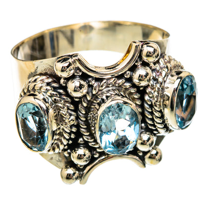 Blue Topaz Rings handcrafted by Ana Silver Co - RING102916 - Photo 2