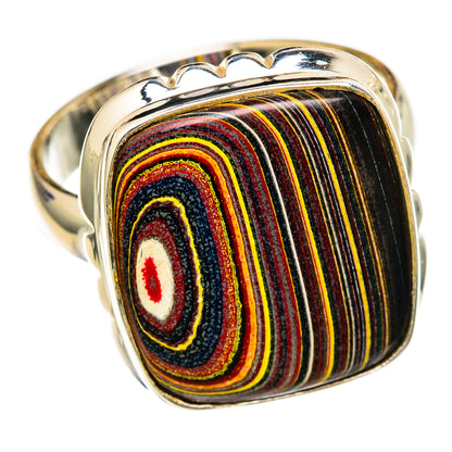 Fordite Rings handcrafted by Ana Silver Co - RING102921