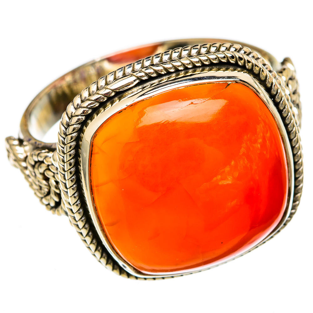 Carnelian Rings handcrafted by Ana Silver Co - RING102923 - Photo 2