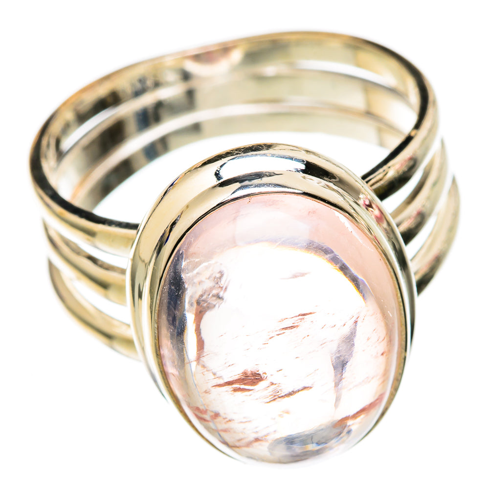 Rose Quartz Rings handcrafted by Ana Silver Co - RING102925