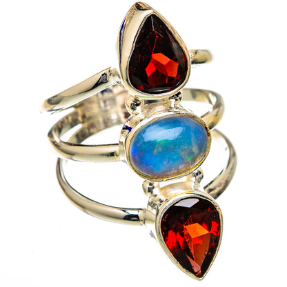 Ethiopian Opal Rings handcrafted by Ana Silver Co - RING102937