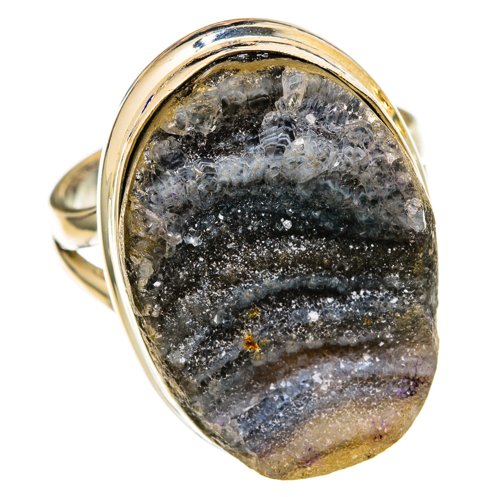 Desert Druzy Rings handcrafted by Ana Silver Co - RING102938 - Photo 2