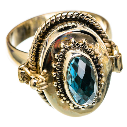 Blue Topaz Rings handcrafted by Ana Silver Co - RING102940