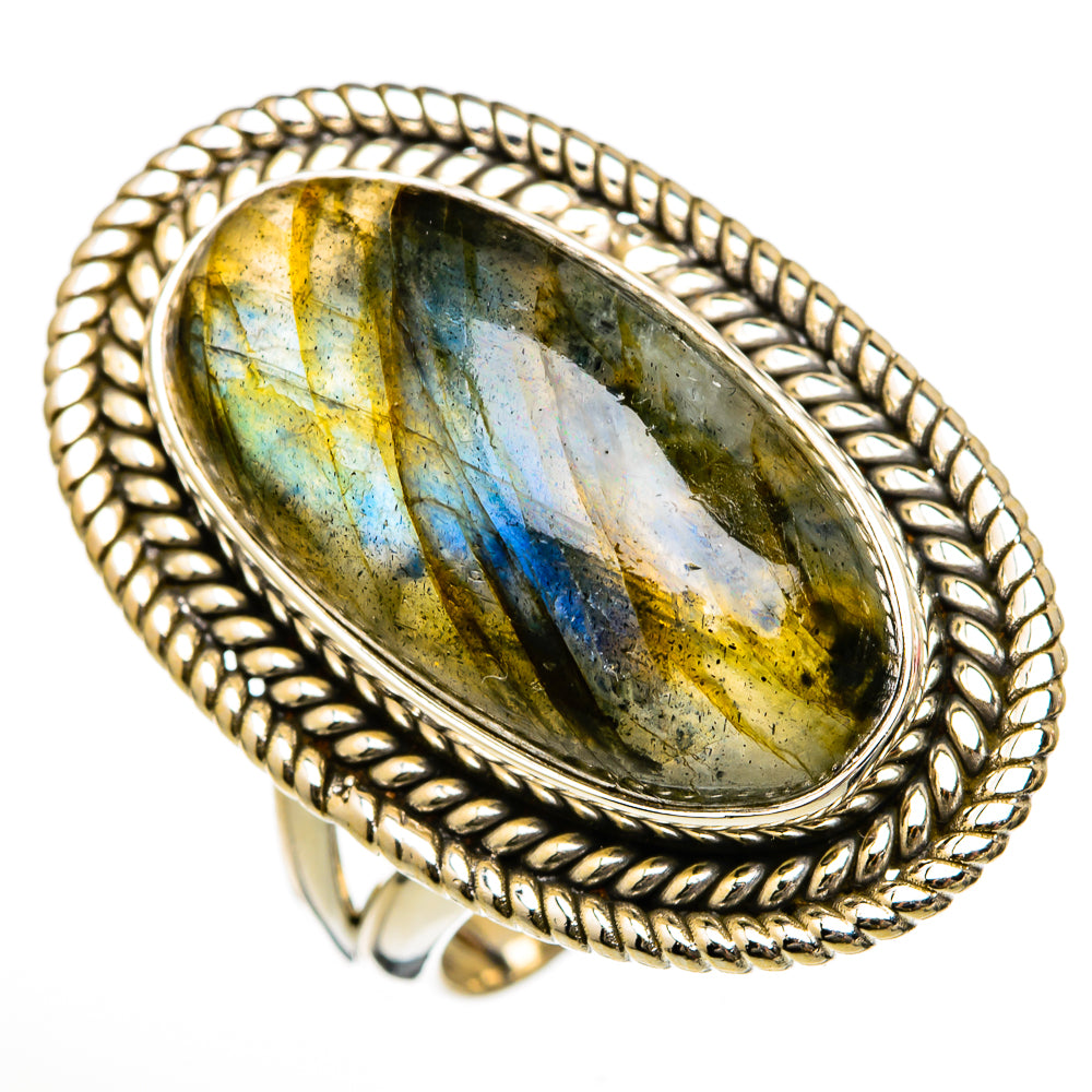 Labradorite Rings handcrafted by Ana Silver Co - RING102960 - Photo 2