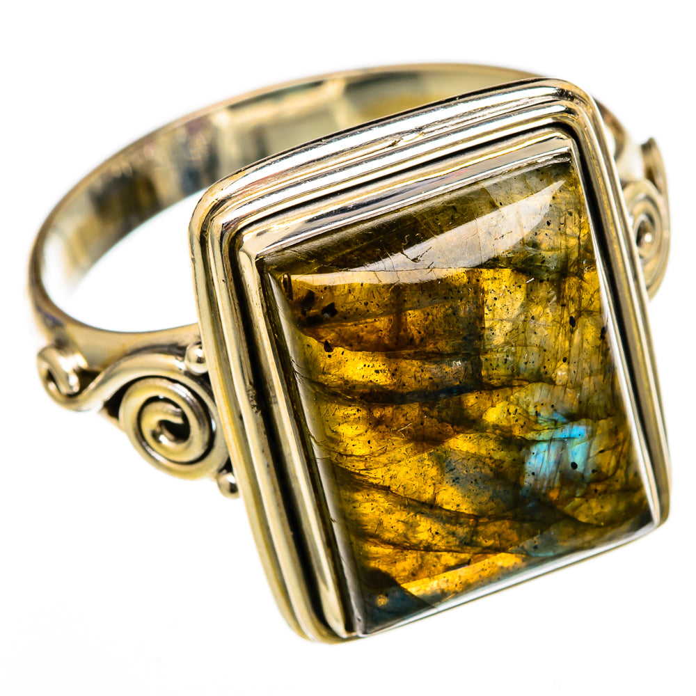 Labradorite Rings handcrafted by Ana Silver Co - RING102962 - Photo 2