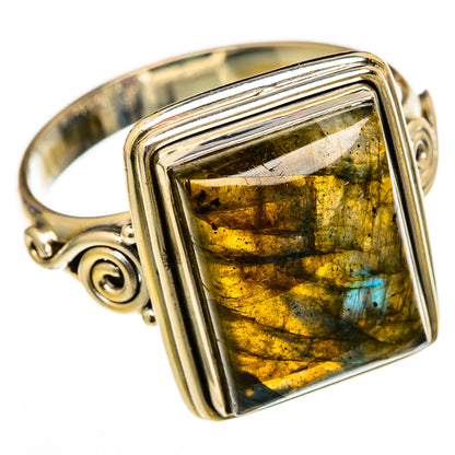 Labradorite Rings handcrafted by Ana Silver Co - RING102962 - Photo 2