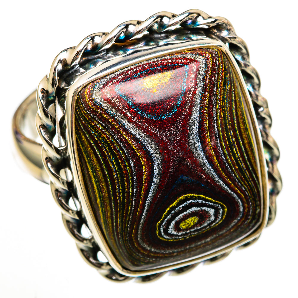 Fordite Rings handcrafted by Ana Silver Co - RING102965