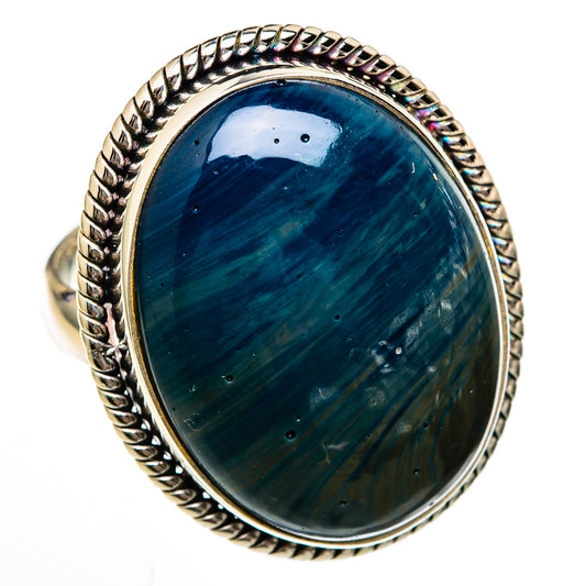 Blue Jasper Rings handcrafted by Ana Silver Co - RING102997 - Photo 2