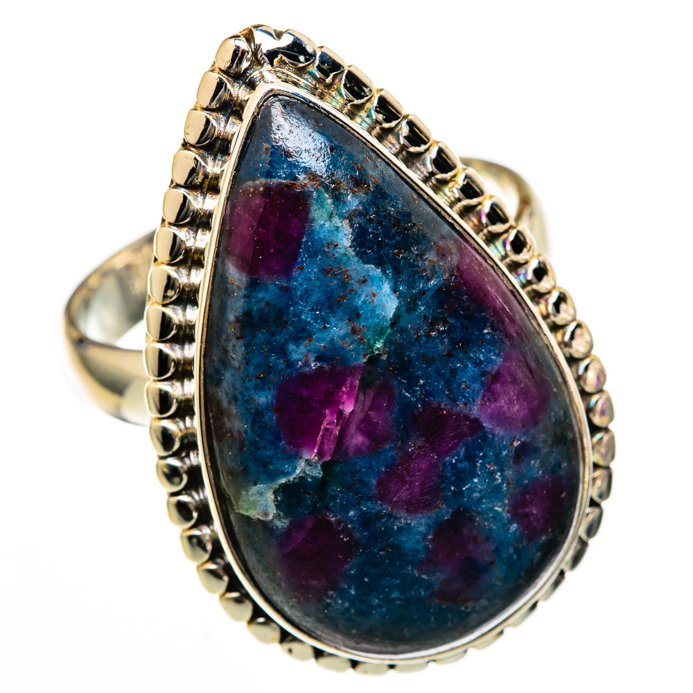 Ruby Fuchsite Rings handcrafted by Ana Silver Co - RING103006 - Photo 2