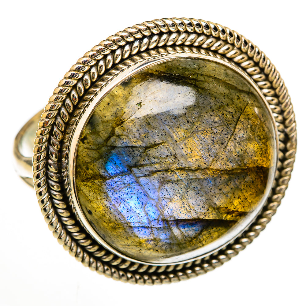 Labradorite Rings handcrafted by Ana Silver Co - RING103008 - Photo 2