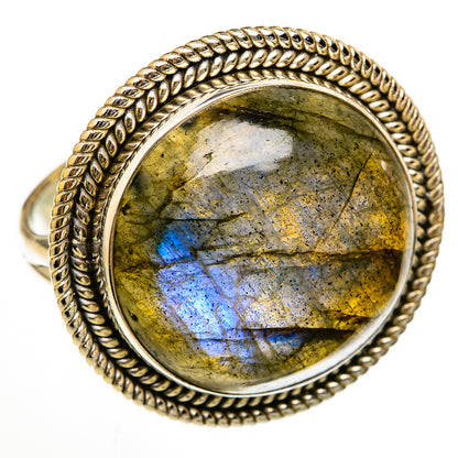 Labradorite Rings handcrafted by Ana Silver Co - RING103008 - Photo 2