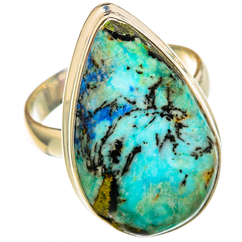 Azurite Rings handcrafted by Ana Silver Co - RING103009 - Photo 2