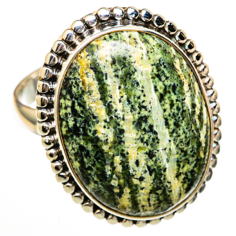 Lizard Jasper Rings handcrafted by Ana Silver Co - RING103010 - Photo 2