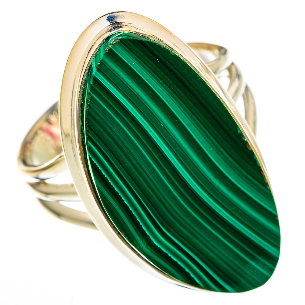 Malachite Rings handcrafted by Ana Silver Co - RING103014
