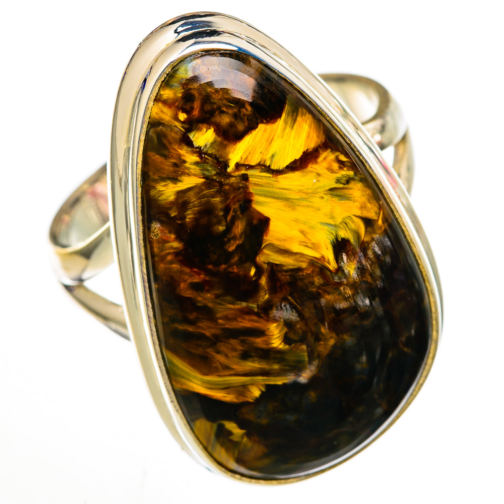 Golden Pietersite Rings handcrafted by Ana Silver Co - RING103017 - Photo 2