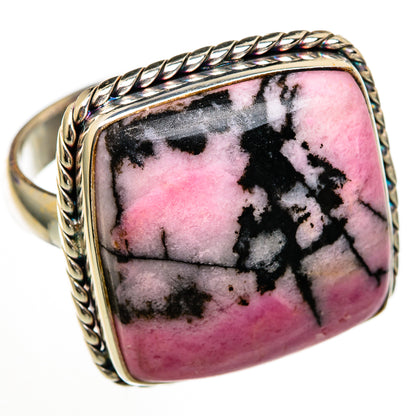 Rhodonite Rings handcrafted by Ana Silver Co - RING103023 - Photo 2