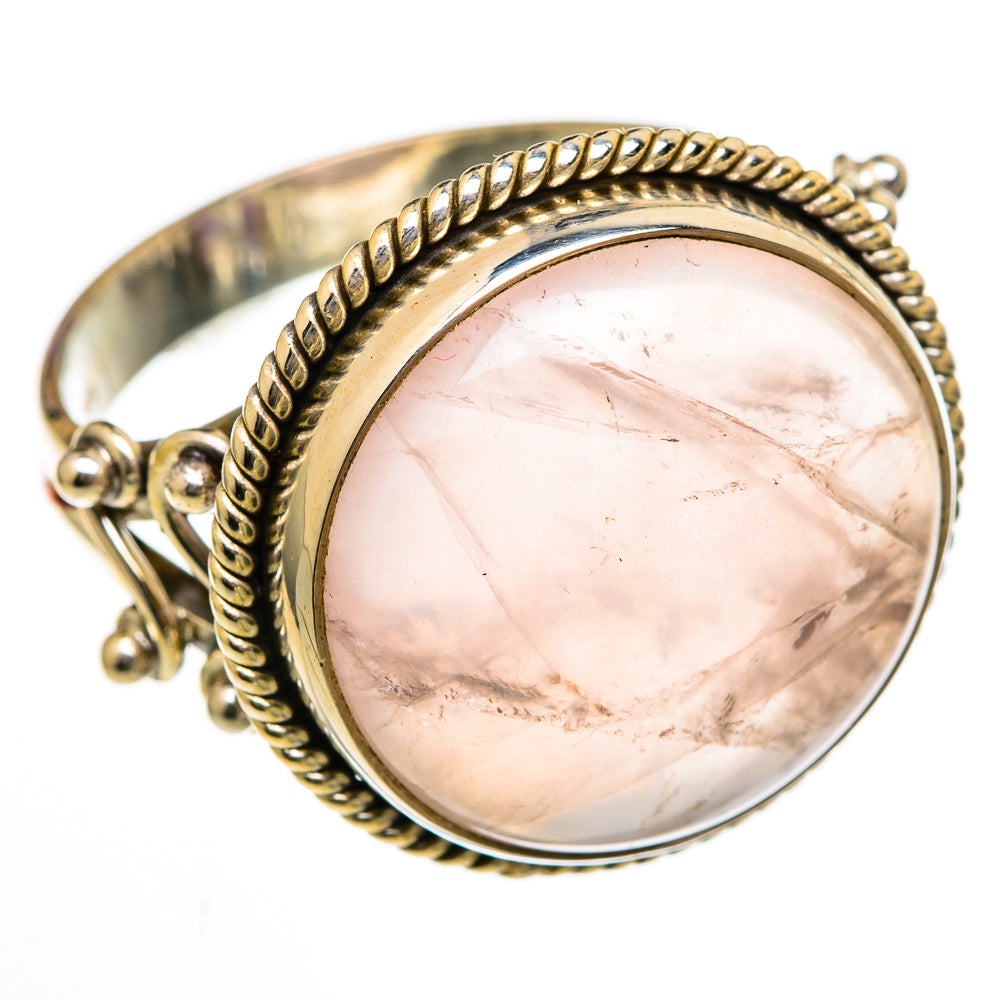 Rose Quartz Rings handcrafted by Ana Silver Co - RING103024 - Photo 2